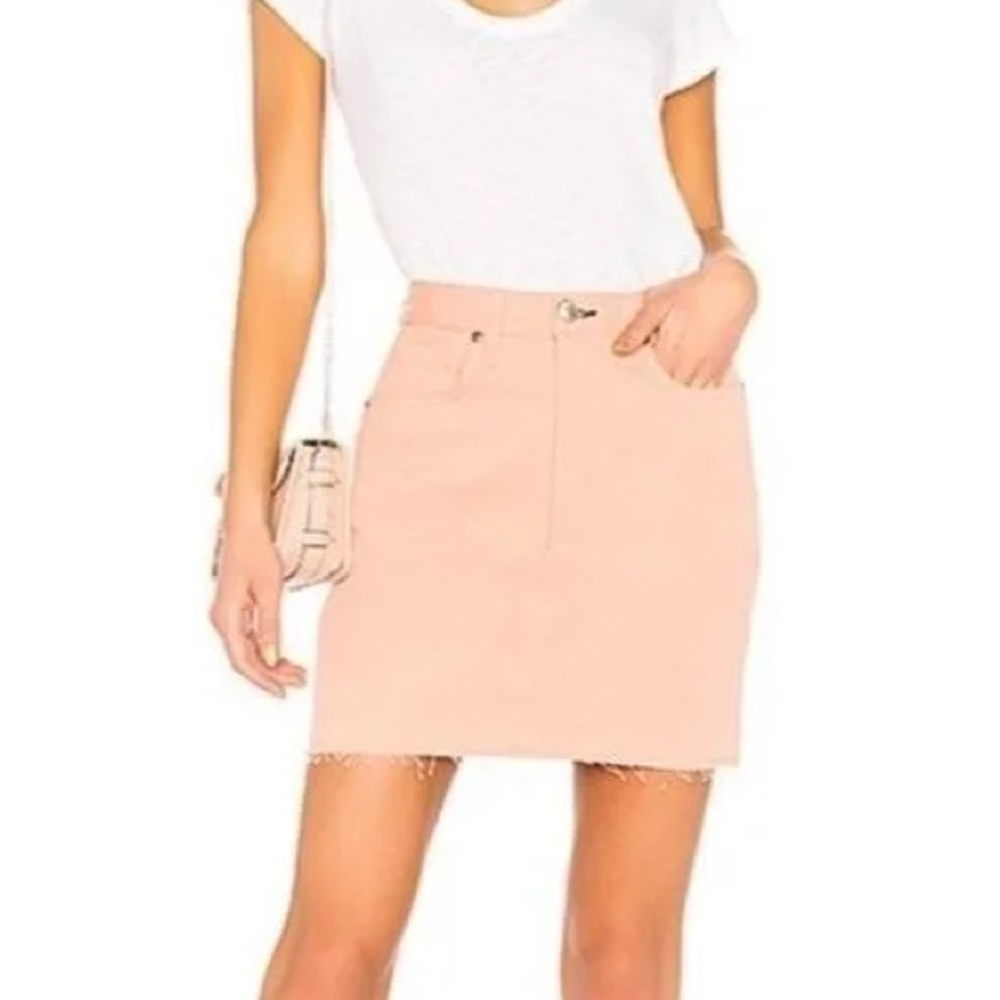 Rag & Bone Moss 2 tone jean skirt sz: 26